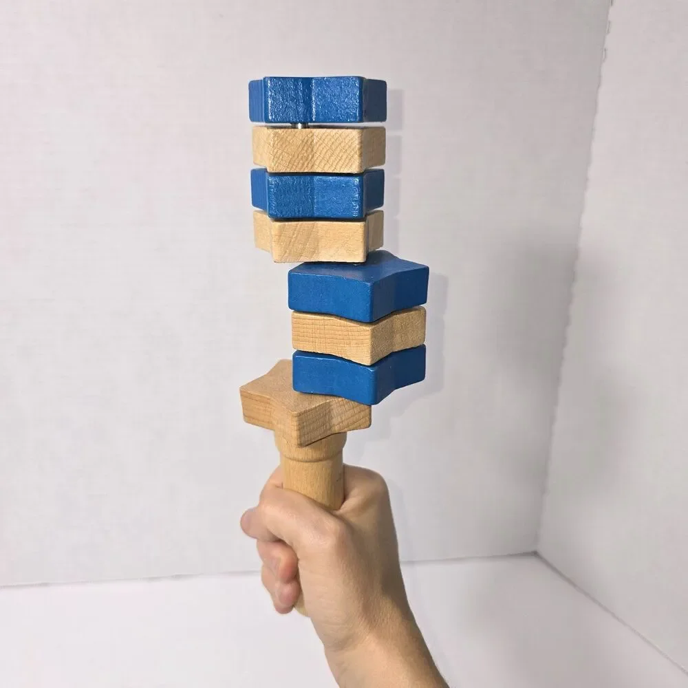 True Balance Star Handheld Wooden Coordination Toy STEM Fidget Balance Game